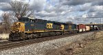 CSX 809 leads my favorite kind of train, a mixer.